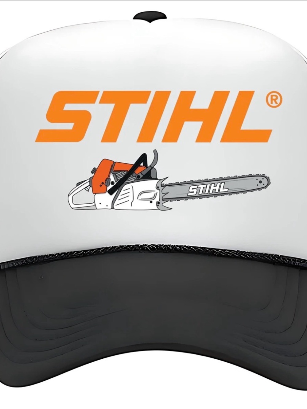 Vintage Chainsaw Stihl Hat Foam Trucker Style Mesh Snapback High Profile